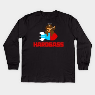 Hardbass Slavic Bear Kids Long Sleeve T-Shirt